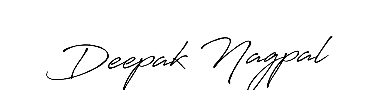 Deepak Nagpal stylish signature style. Best Handwritten Sign (Antro_Vectra_Bolder) for my name. Handwritten Signature Collection Ideas for my name Deepak Nagpal. Deepak Nagpal signature style 7 images and pictures png