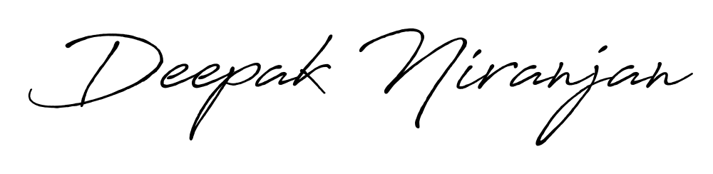 Build your personal autograph collection for name Deepak Niranjan with Antro_Vectra_Bolder design. Browse, select, and save your favorites. Deepak Niranjan signature style 7 images and pictures png
