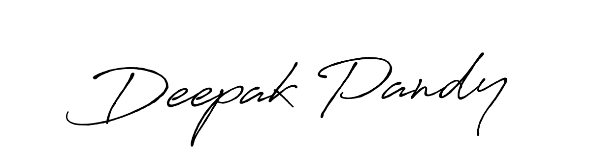 Use a signature maker to create a handwritten signature online. With this signature software, you can design (Antro_Vectra_Bolder) your own signature for name Deepak Pandy. Deepak Pandy signature style 7 images and pictures png