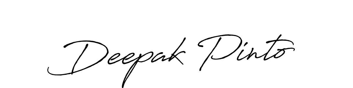 Use a signature maker to create a handwritten signature online. With this signature software, you can design (Antro_Vectra_Bolder) your own signature for name Deepak Pinto. Deepak Pinto signature style 7 images and pictures png