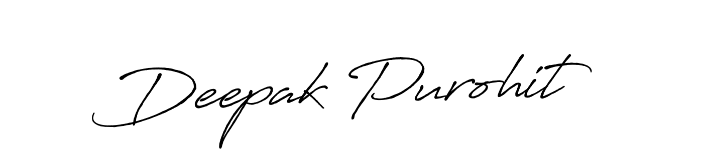 Use a signature maker to create a handwritten signature online. With this signature software, you can design (Antro_Vectra_Bolder) your own signature for name Deepak Purohit. Deepak Purohit signature style 7 images and pictures png