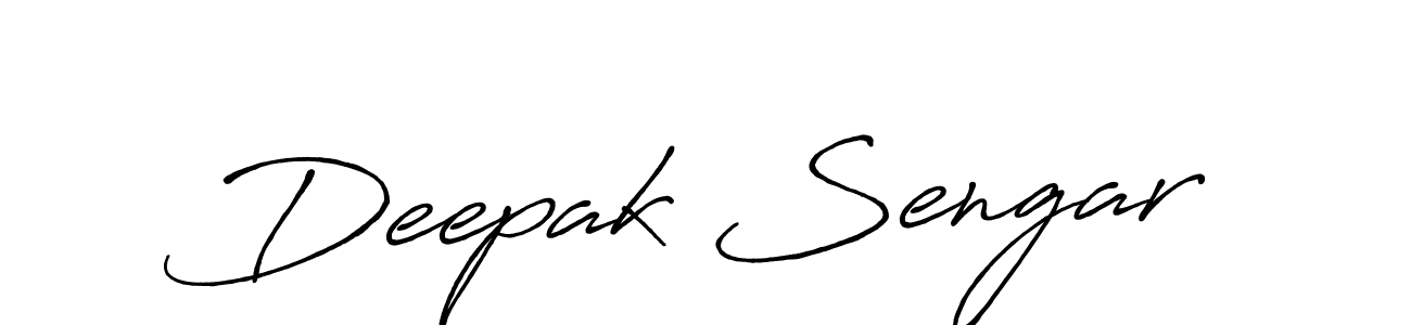 Create a beautiful signature design for name Deepak Sengar. With this signature (Antro_Vectra_Bolder) fonts, you can make a handwritten signature for free. Deepak Sengar signature style 7 images and pictures png