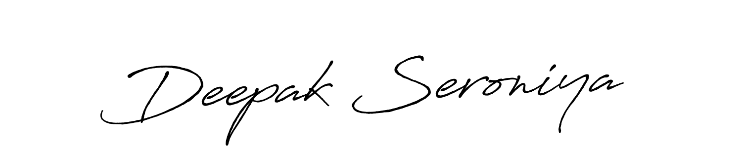 Make a short Deepak Seroniya signature style. Manage your documents anywhere anytime using Antro_Vectra_Bolder. Create and add eSignatures, submit forms, share and send files easily. Deepak Seroniya signature style 7 images and pictures png