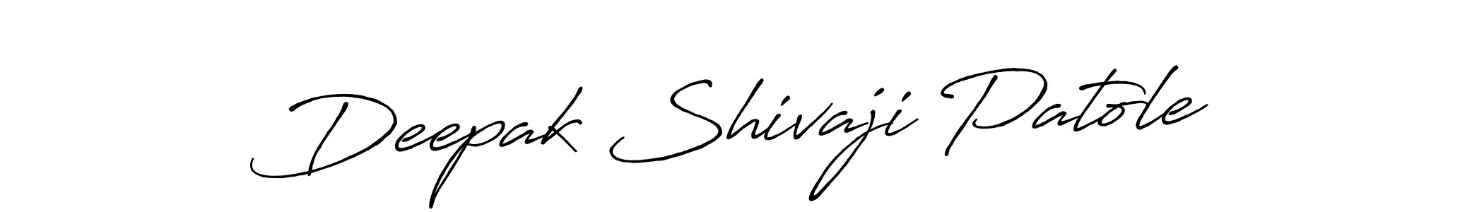 How to make Deepak Shivaji Patole name signature. Use Antro_Vectra_Bolder style for creating short signs online. This is the latest handwritten sign. Deepak Shivaji Patole signature style 7 images and pictures png