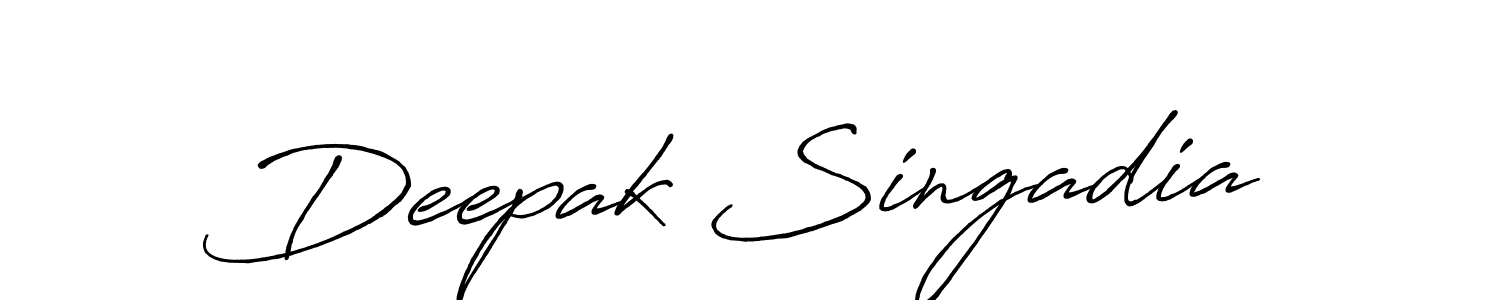 This is the best signature style for the Deepak Singadia name. Also you like these signature font (Antro_Vectra_Bolder). Mix name signature. Deepak Singadia signature style 7 images and pictures png