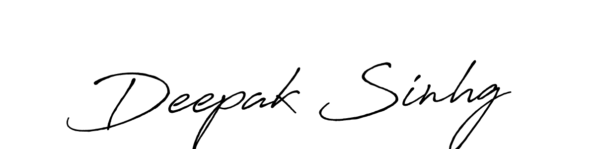 It looks lik you need a new signature style for name Deepak Sinhg. Design unique handwritten (Antro_Vectra_Bolder) signature with our free signature maker in just a few clicks. Deepak Sinhg signature style 7 images and pictures png