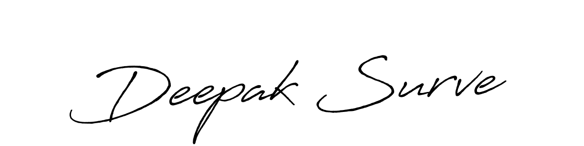 Create a beautiful signature design for name Deepak Surve. With this signature (Antro_Vectra_Bolder) fonts, you can make a handwritten signature for free. Deepak Surve signature style 7 images and pictures png
