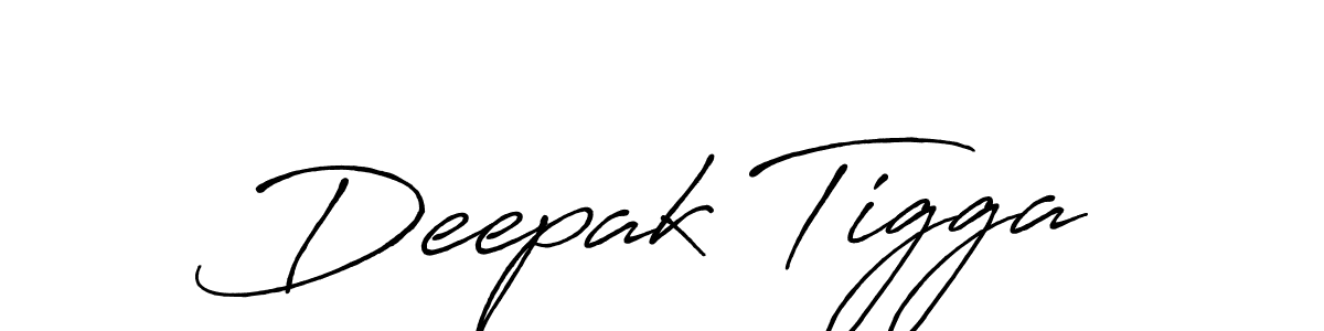 Make a beautiful signature design for name Deepak Tigga. With this signature (Antro_Vectra_Bolder) style, you can create a handwritten signature for free. Deepak Tigga signature style 7 images and pictures png
