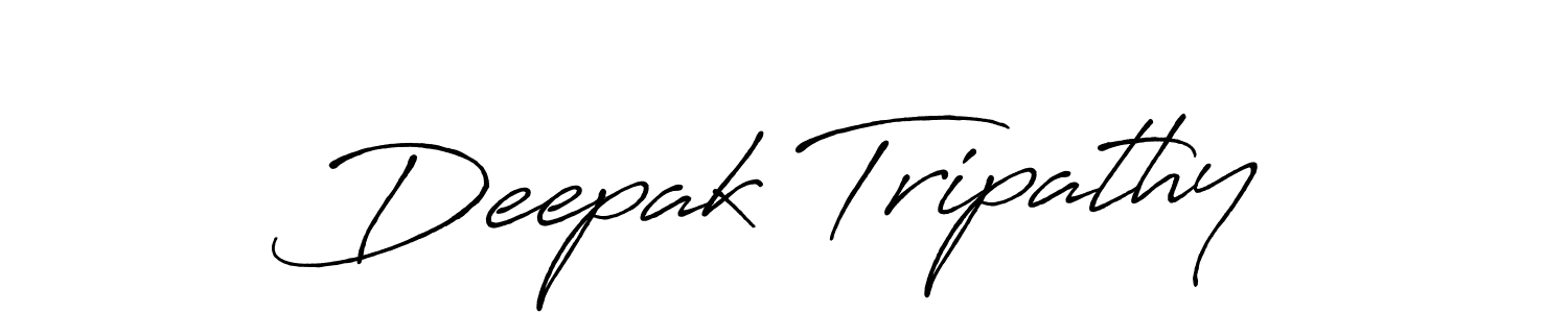 How to make Deepak Tripathy name signature. Use Antro_Vectra_Bolder style for creating short signs online. This is the latest handwritten sign. Deepak Tripathy signature style 7 images and pictures png
