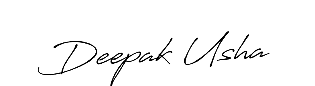 Make a short Deepak Usha signature style. Manage your documents anywhere anytime using Antro_Vectra_Bolder. Create and add eSignatures, submit forms, share and send files easily. Deepak Usha signature style 7 images and pictures png