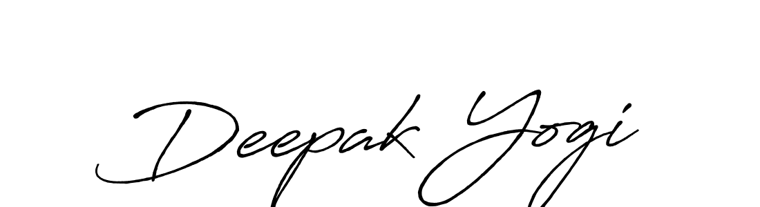 Create a beautiful signature design for name Deepak Yogi. With this signature (Antro_Vectra_Bolder) fonts, you can make a handwritten signature for free. Deepak Yogi signature style 7 images and pictures png