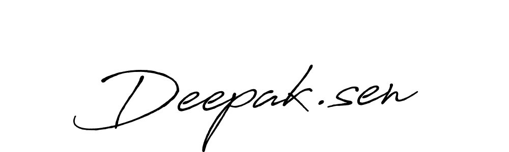 Deepak.sen stylish signature style. Best Handwritten Sign (Antro_Vectra_Bolder) for my name. Handwritten Signature Collection Ideas for my name Deepak.sen. Deepak.sen signature style 7 images and pictures png