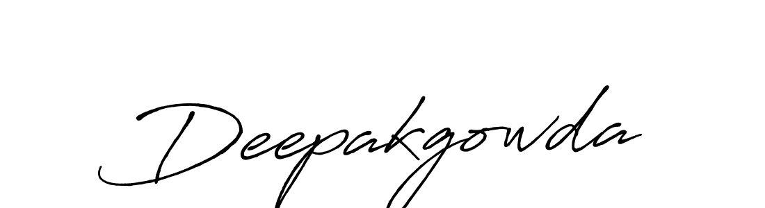 How to make Deepakgowda signature? Antro_Vectra_Bolder is a professional autograph style. Create handwritten signature for Deepakgowda name. Deepakgowda signature style 7 images and pictures png