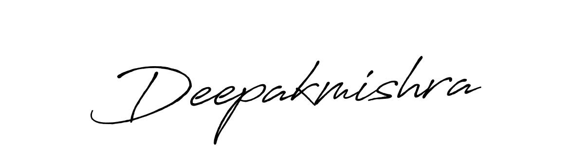 Create a beautiful signature design for name Deepakmishra. With this signature (Antro_Vectra_Bolder) fonts, you can make a handwritten signature for free. Deepakmishra signature style 7 images and pictures png