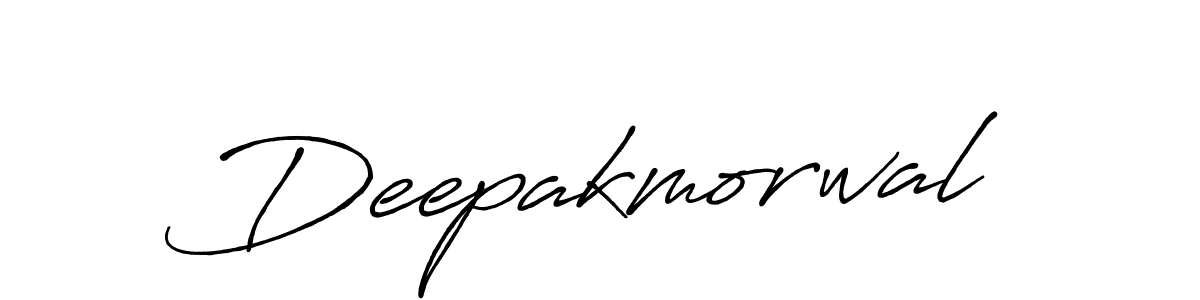 Create a beautiful signature design for name Deepakmorwal. With this signature (Antro_Vectra_Bolder) fonts, you can make a handwritten signature for free. Deepakmorwal signature style 7 images and pictures png