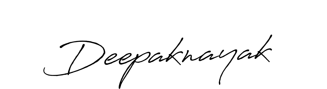 Design your own signature with our free online signature maker. With this signature software, you can create a handwritten (Antro_Vectra_Bolder) signature for name Deepaknayak. Deepaknayak signature style 7 images and pictures png