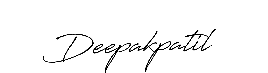 Use a signature maker to create a handwritten signature online. With this signature software, you can design (Antro_Vectra_Bolder) your own signature for name Deepakpatil. Deepakpatil signature style 7 images and pictures png