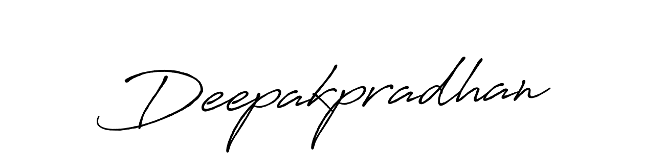 Also we have Deepakpradhan name is the best signature style. Create professional handwritten signature collection using Antro_Vectra_Bolder autograph style. Deepakpradhan signature style 7 images and pictures png