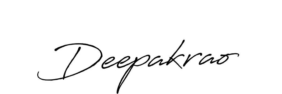 Use a signature maker to create a handwritten signature online. With this signature software, you can design (Antro_Vectra_Bolder) your own signature for name Deepakrao. Deepakrao signature style 7 images and pictures png