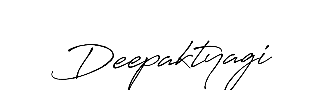 Make a beautiful signature design for name Deepaktyagi. With this signature (Antro_Vectra_Bolder) style, you can create a handwritten signature for free. Deepaktyagi signature style 7 images and pictures png