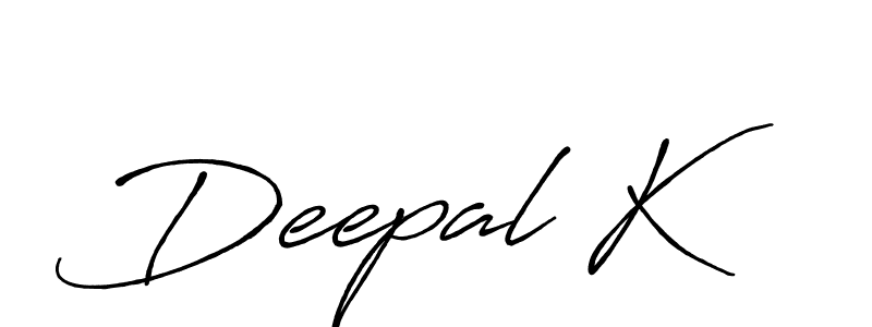 The best way (Antro_Vectra_Bolder) to make a short signature is to pick only two or three words in your name. The name Deepal K include a total of six letters. For converting this name. Deepal K signature style 7 images and pictures png