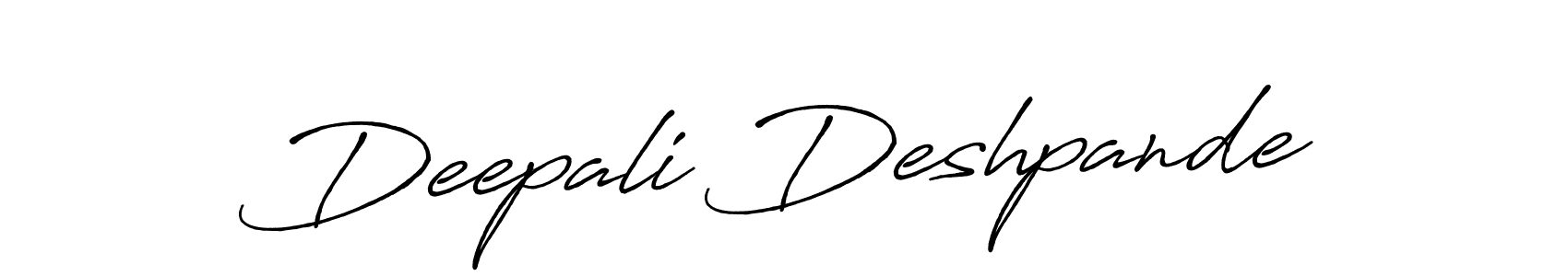 Make a short Deepali Deshpande signature style. Manage your documents anywhere anytime using Antro_Vectra_Bolder. Create and add eSignatures, submit forms, share and send files easily. Deepali Deshpande signature style 7 images and pictures png
