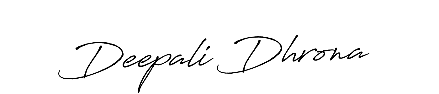 Antro_Vectra_Bolder is a professional signature style that is perfect for those who want to add a touch of class to their signature. It is also a great choice for those who want to make their signature more unique. Get Deepali Dhrona name to fancy signature for free. Deepali Dhrona signature style 7 images and pictures png