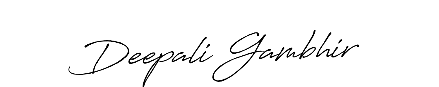 Deepali Gambhir stylish signature style. Best Handwritten Sign (Antro_Vectra_Bolder) for my name. Handwritten Signature Collection Ideas for my name Deepali Gambhir. Deepali Gambhir signature style 7 images and pictures png