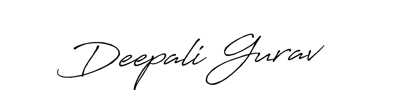 Create a beautiful signature design for name Deepali Gurav. With this signature (Antro_Vectra_Bolder) fonts, you can make a handwritten signature for free. Deepali Gurav signature style 7 images and pictures png