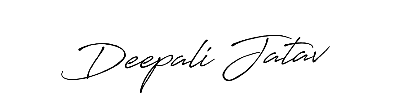 Make a beautiful signature design for name Deepali Jatav. With this signature (Antro_Vectra_Bolder) style, you can create a handwritten signature for free. Deepali Jatav signature style 7 images and pictures png