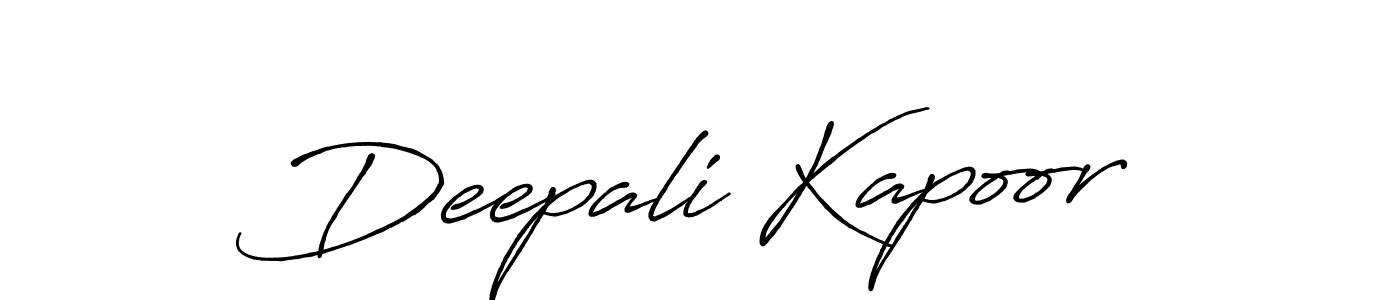 Make a beautiful signature design for name Deepali Kapoor. With this signature (Antro_Vectra_Bolder) style, you can create a handwritten signature for free. Deepali Kapoor signature style 7 images and pictures png