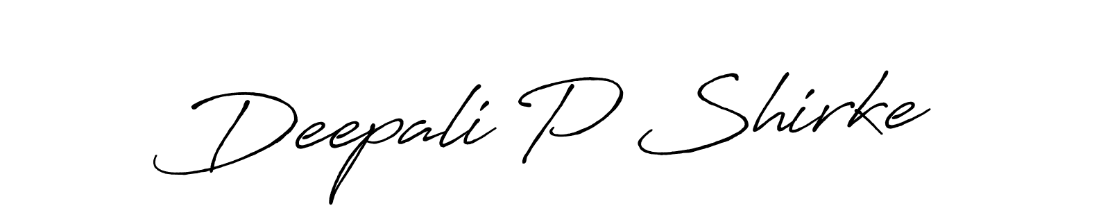 Antro_Vectra_Bolder is a professional signature style that is perfect for those who want to add a touch of class to their signature. It is also a great choice for those who want to make their signature more unique. Get Deepali P Shirke name to fancy signature for free. Deepali P Shirke signature style 7 images and pictures png