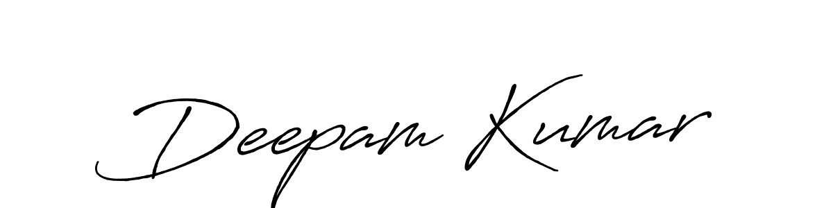 How to make Deepam Kumar name signature. Use Antro_Vectra_Bolder style for creating short signs online. This is the latest handwritten sign. Deepam Kumar signature style 7 images and pictures png