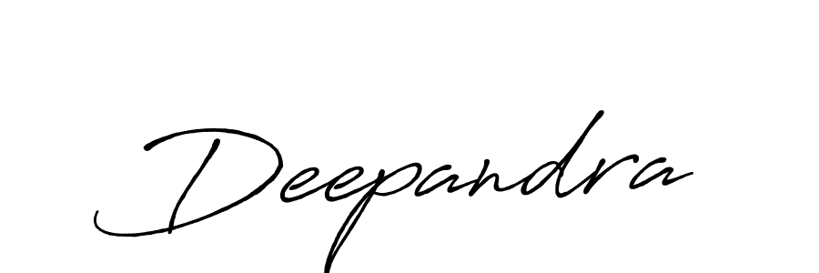 Make a beautiful signature design for name Deepandra. With this signature (Antro_Vectra_Bolder) style, you can create a handwritten signature for free. Deepandra signature style 7 images and pictures png