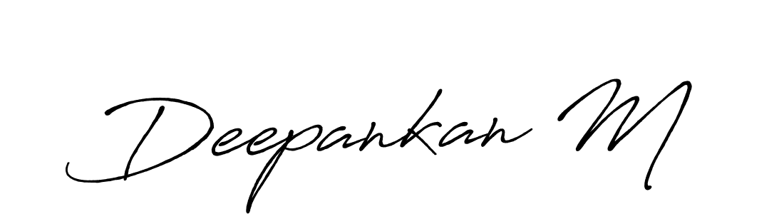 How to make Deepankan M signature? Antro_Vectra_Bolder is a professional autograph style. Create handwritten signature for Deepankan M name. Deepankan M signature style 7 images and pictures png