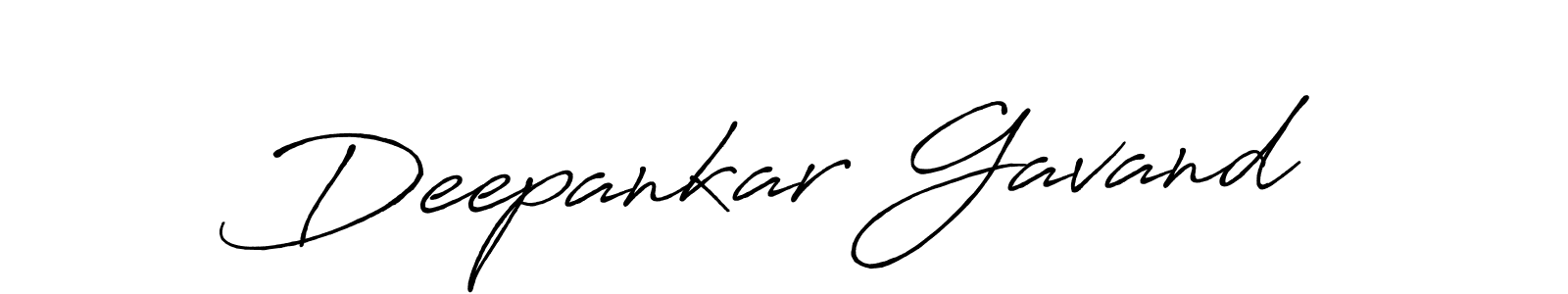 Create a beautiful signature design for name Deepankar Gavand. With this signature (Antro_Vectra_Bolder) fonts, you can make a handwritten signature for free. Deepankar Gavand signature style 7 images and pictures png