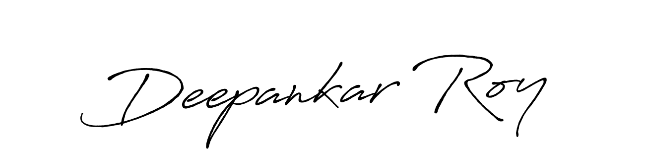 Make a beautiful signature design for name Deepankar Roy. With this signature (Antro_Vectra_Bolder) style, you can create a handwritten signature for free. Deepankar Roy signature style 7 images and pictures png