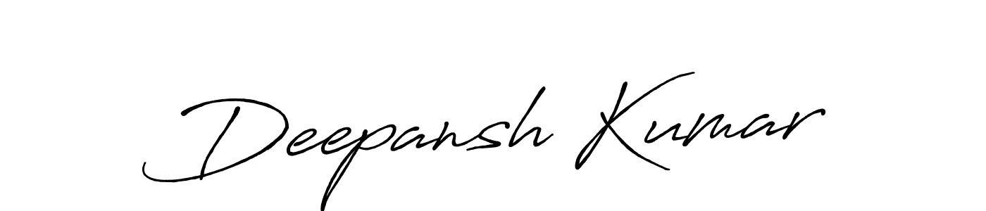 Make a short Deepansh Kumar signature style. Manage your documents anywhere anytime using Antro_Vectra_Bolder. Create and add eSignatures, submit forms, share and send files easily. Deepansh Kumar signature style 7 images and pictures png