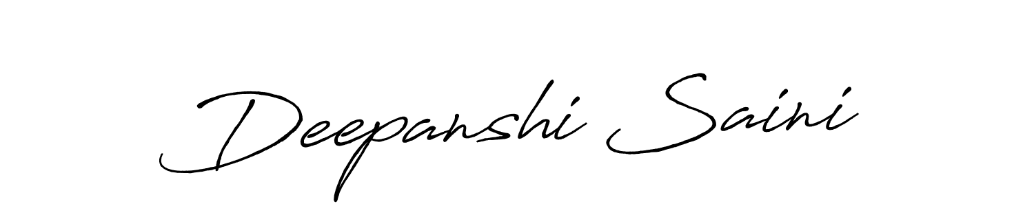 Make a beautiful signature design for name Deepanshi Saini. Use this online signature maker to create a handwritten signature for free. Deepanshi Saini signature style 7 images and pictures png