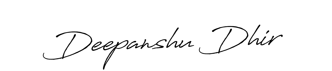 How to Draw Deepanshu Dhir signature style? Antro_Vectra_Bolder is a latest design signature styles for name Deepanshu Dhir. Deepanshu Dhir signature style 7 images and pictures png