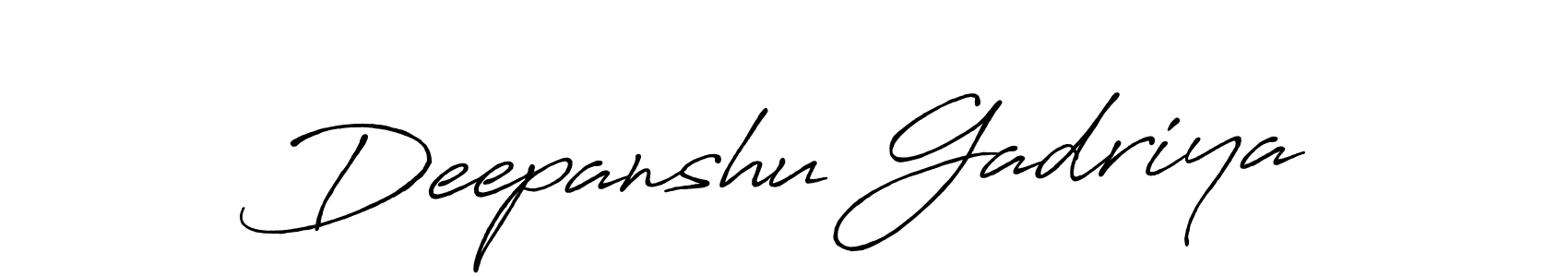 Make a short Deepanshu Gadriya signature style. Manage your documents anywhere anytime using Antro_Vectra_Bolder. Create and add eSignatures, submit forms, share and send files easily. Deepanshu Gadriya signature style 7 images and pictures png