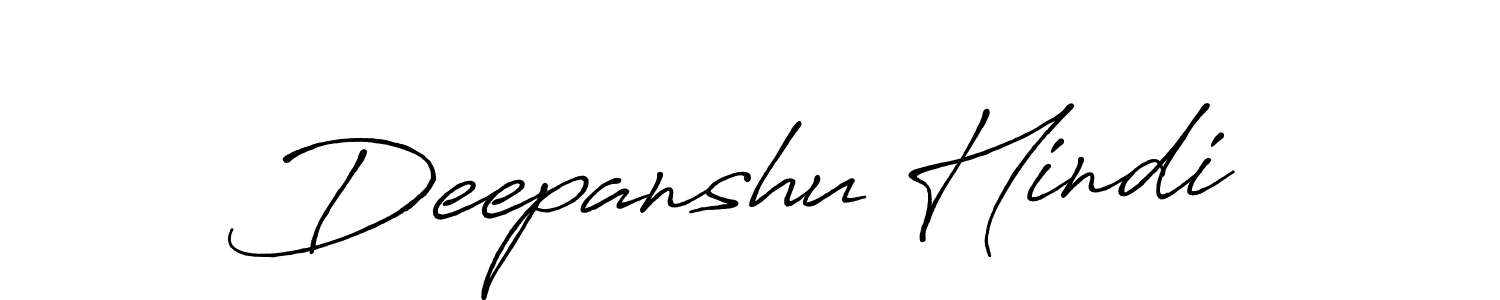 How to make Deepanshu Hindi signature? Antro_Vectra_Bolder is a professional autograph style. Create handwritten signature for Deepanshu Hindi name. Deepanshu Hindi signature style 7 images and pictures png