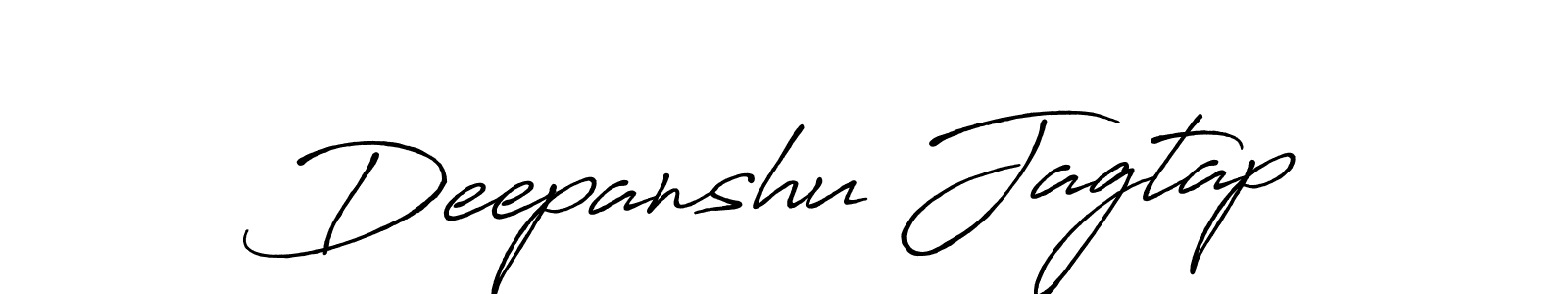 Deepanshu Jagtap stylish signature style. Best Handwritten Sign (Antro_Vectra_Bolder) for my name. Handwritten Signature Collection Ideas for my name Deepanshu Jagtap. Deepanshu Jagtap signature style 7 images and pictures png