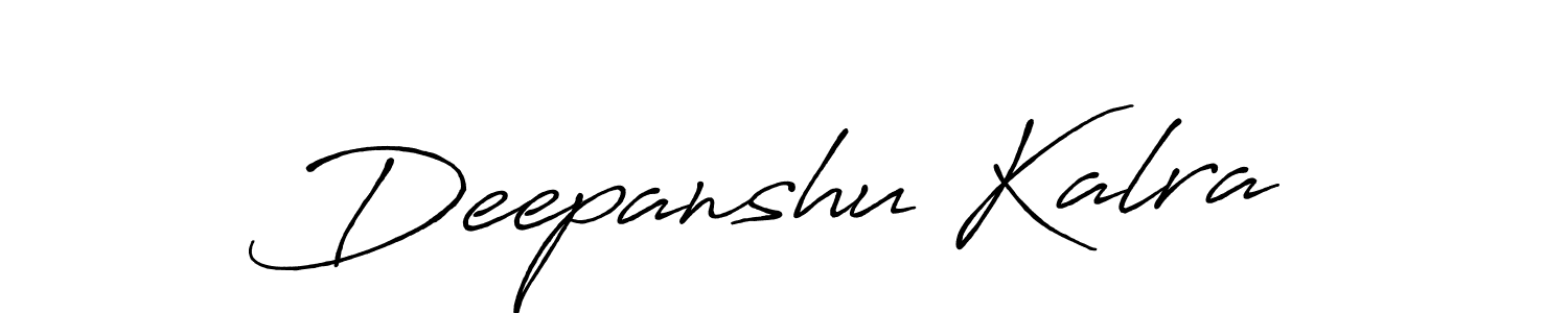 You should practise on your own different ways (Antro_Vectra_Bolder) to write your name (Deepanshu Kalra) in signature. don't let someone else do it for you. Deepanshu Kalra signature style 7 images and pictures png