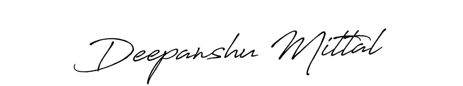 Also we have Deepanshu Mittal name is the best signature style. Create professional handwritten signature collection using Antro_Vectra_Bolder autograph style. Deepanshu Mittal signature style 7 images and pictures png