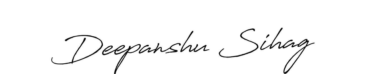 How to Draw Deepanshu Sihag signature style? Antro_Vectra_Bolder is a latest design signature styles for name Deepanshu Sihag. Deepanshu Sihag signature style 7 images and pictures png