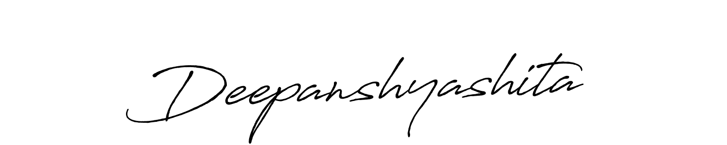 Design your own signature with our free online signature maker. With this signature software, you can create a handwritten (Antro_Vectra_Bolder) signature for name Deepanshyashita. Deepanshyashita signature style 7 images and pictures png