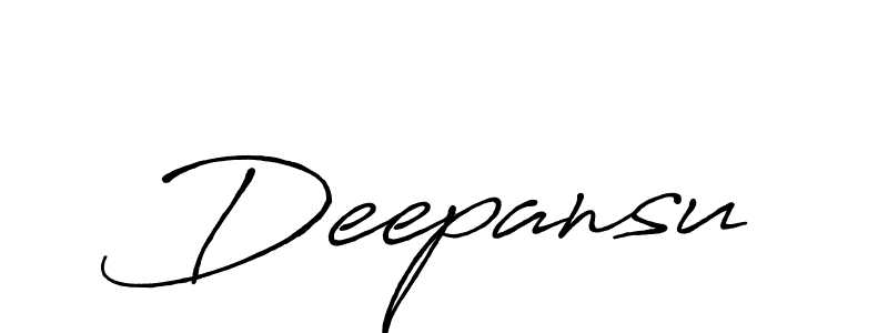 Use a signature maker to create a handwritten signature online. With this signature software, you can design (Antro_Vectra_Bolder) your own signature for name Deepansu. Deepansu signature style 7 images and pictures png