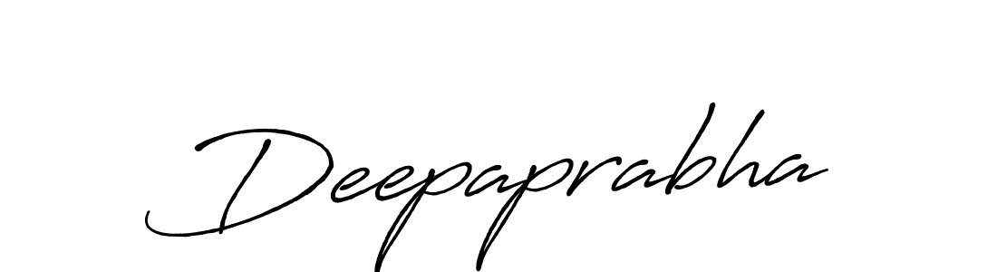 Use a signature maker to create a handwritten signature online. With this signature software, you can design (Antro_Vectra_Bolder) your own signature for name Deepaprabha. Deepaprabha signature style 7 images and pictures png