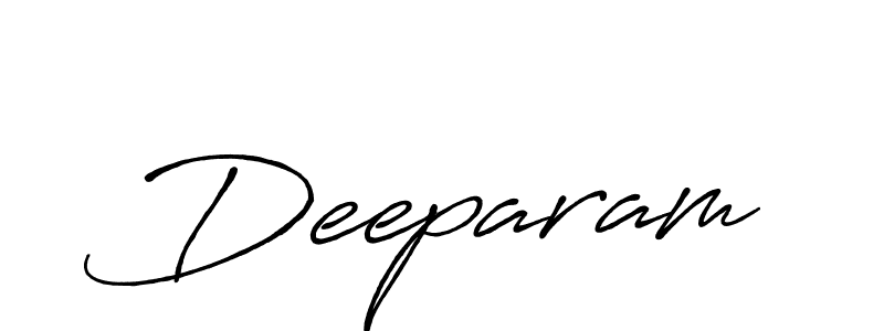 Deeparam stylish signature style. Best Handwritten Sign (Antro_Vectra_Bolder) for my name. Handwritten Signature Collection Ideas for my name Deeparam. Deeparam signature style 7 images and pictures png